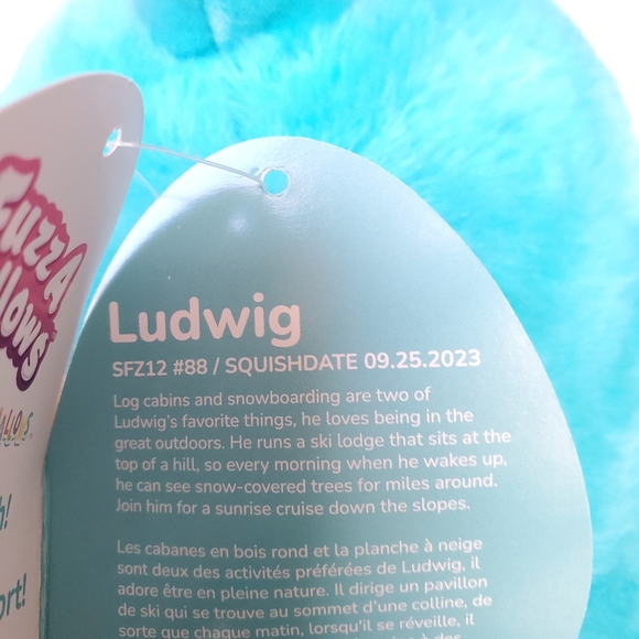 Ludwig the Teal Frog Fuzzamallow Squishmallow 12 Inch BNWT - Picture 7 of 7